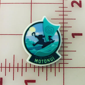 Destination Motunui Moana flat  back Printed Resin