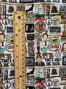 100% Cotton "The Office" Print Custom Fabric