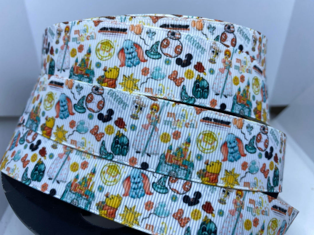 NEW 1 yard 1 inch  Disney Most Magical Grosgrain Ribbon