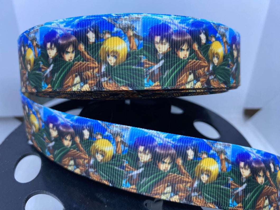 1 yard 1 inch Anime Attack on Titan Grosgrain Ribbon