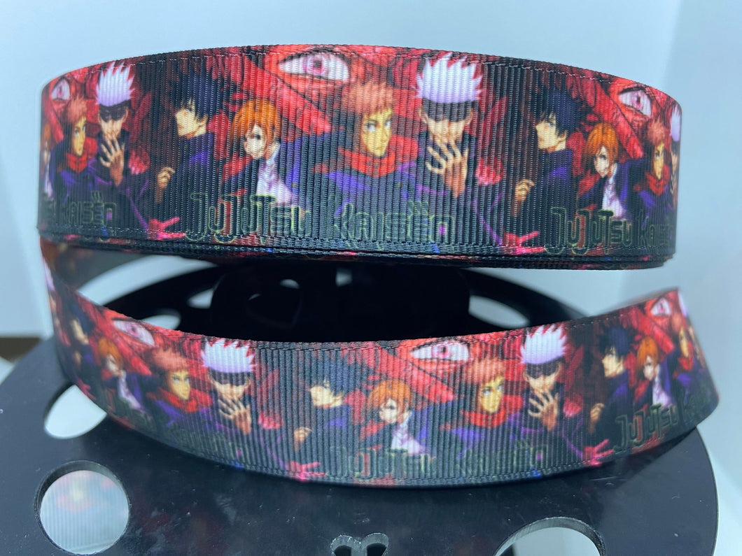 1 yard 1 inch Anime Jujutsu Kaisen Grosgrain Ribbon