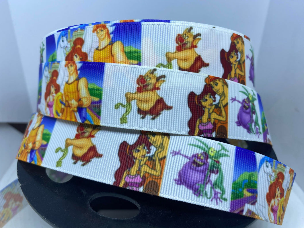 NEW 1 yard 1inch Disney Movie Hercules Grosgrain Ribbon
