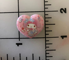 Sanrio Friends 3-D Heart Resin Flat back Printed Resin
