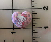 Sanrio Friends 3-D Heart Resin Flat back Printed Resin
