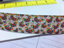 NEW 1 yard 1 inch Rainbow Mickey Ears Grosgrain Ribbon