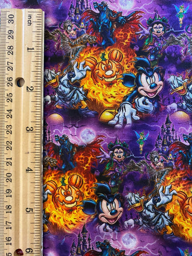 CLEARANCE 100% Cotton Dark Mickey Custom Halloween Fabric