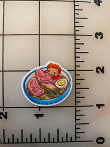 Ponyo in Ramen from Ponyo Flat back Printed Resin