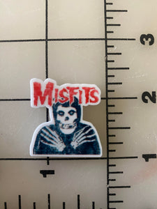 "Misfits" heavy metal band Flat back Printed Resin