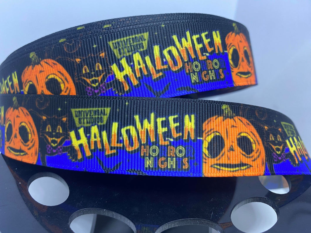 1 yard 1 inch Universal Studios Halloween Horror Nights Grosgrain Ribbon
