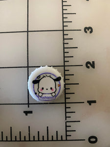 NEW Sanrio Friends 3-D Flat back Printed Resin Bottlecaps