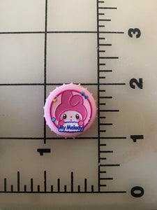 NEW Sanrio Friends 3-D Flat back Printed Resin Bottlecaps