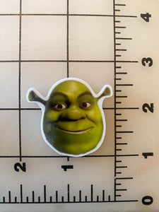 Shrek Flat Back Printed Resin