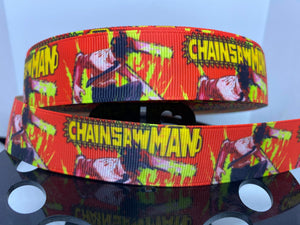 1 yard 1 inch Anime Chainsaw Man Grosgrain Ribbon
