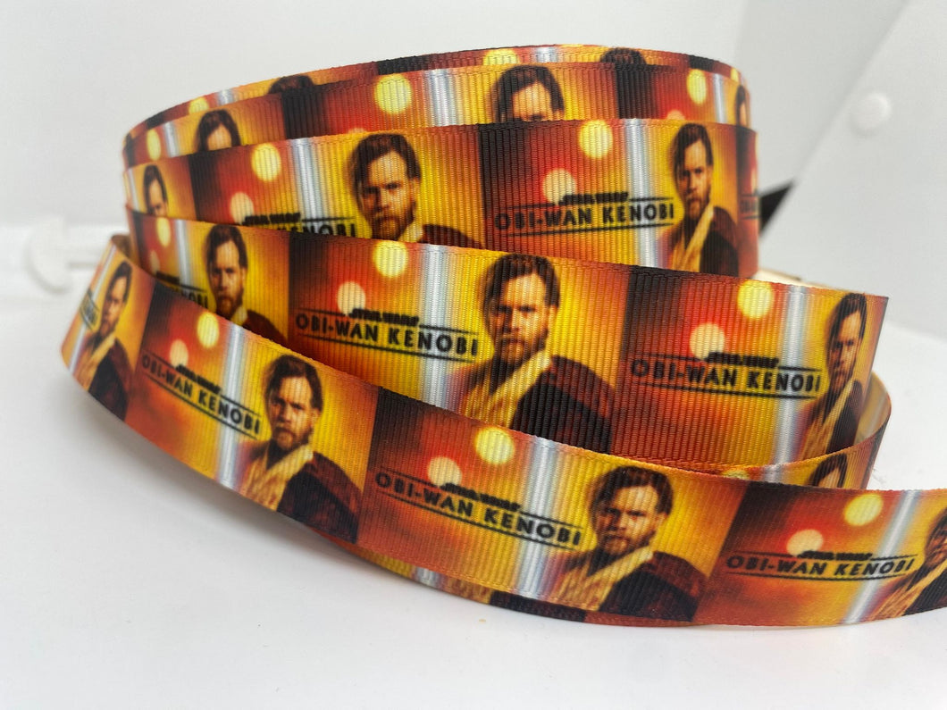 1 Yard 1 Inch Star Wars Obi-Wan Kenobi Grosgrain Ribbon