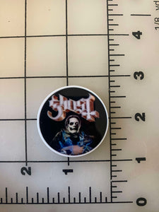 "Ghost" Goth metal band Flat back Printed Resin
