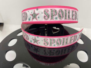 1 yard 5/8" "Spoiled" Grosgrain Ribbon