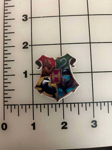 Hogwarts School Shield Harry Potter Flat back Printed Resin