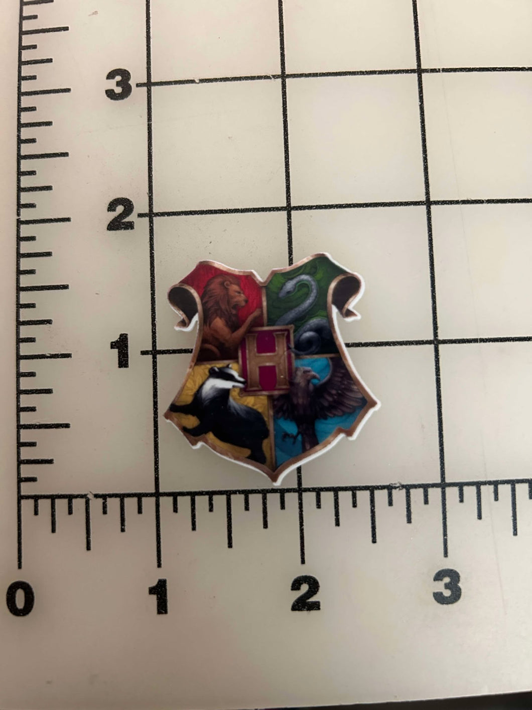 Hogwarts School Shield Harry Potter Flat back Printed Resin