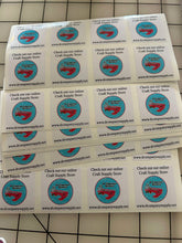 Custom Printed Square Sticker sheets