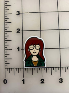 NEW 90's Cartoon "Daria" flatback Printed Resin