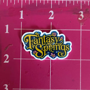 New "Fantasy Springs" Tokyo Disney Sea Flat back Printed Resin