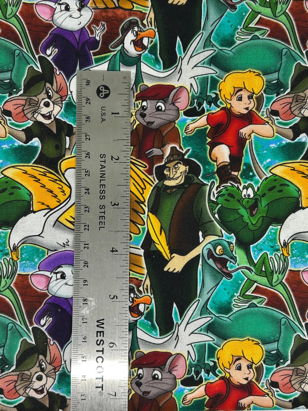 NEW  100% Cotton Disney's The Rescuer's Down Under Cotton Fabric