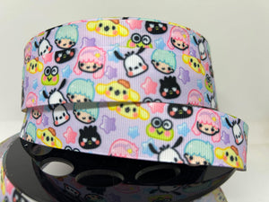 New 1 yard 1 inch Sanrio Characters Grosgrain Ribbon