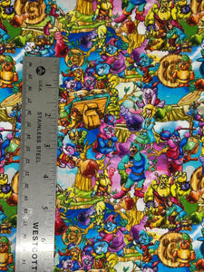 NEW  100% Cotton Disney Afternoon Gummie Bears Cotton Fabric