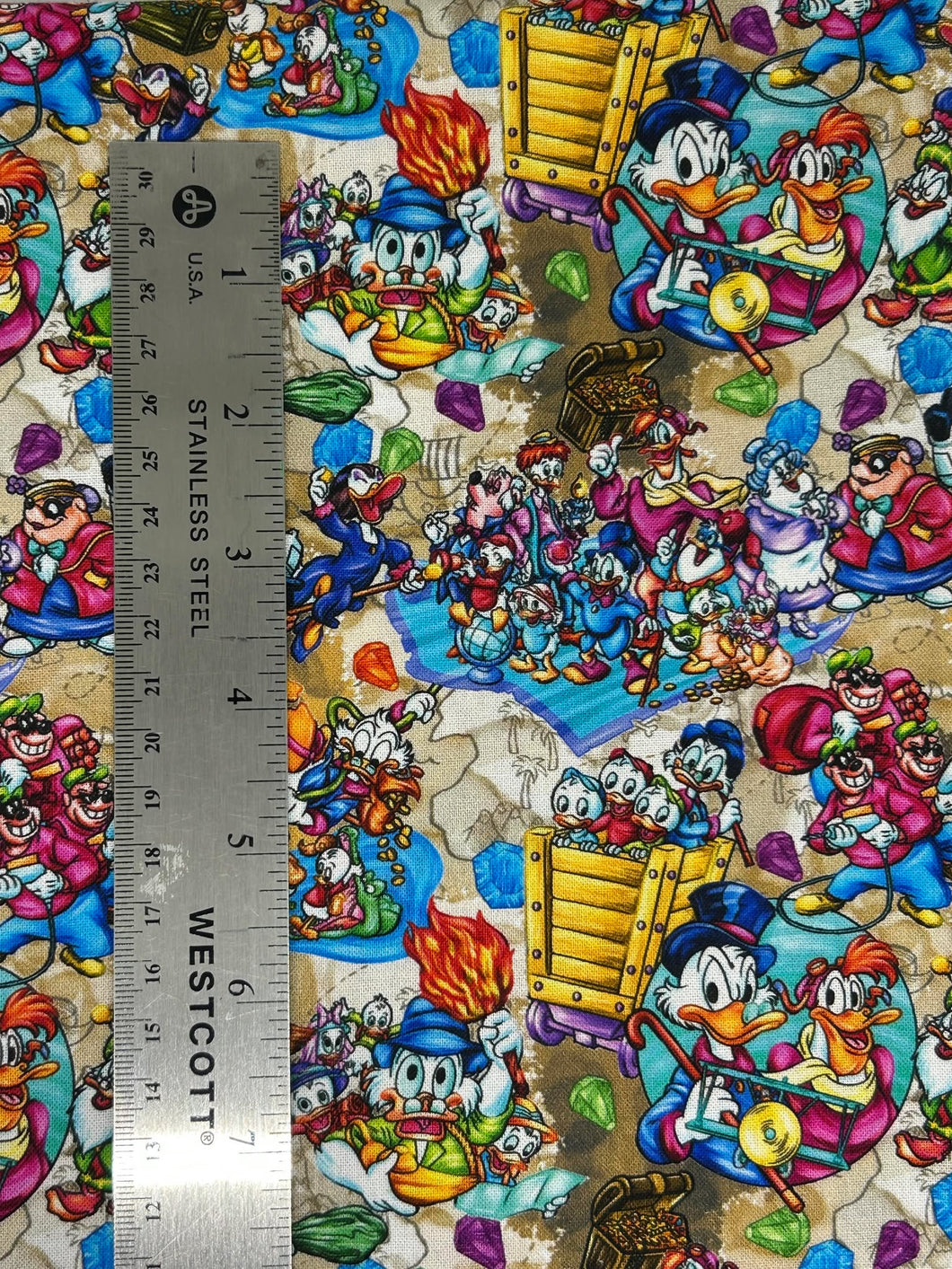 NEW  100% Cotton Disney's Duscktales Cotton Fabric