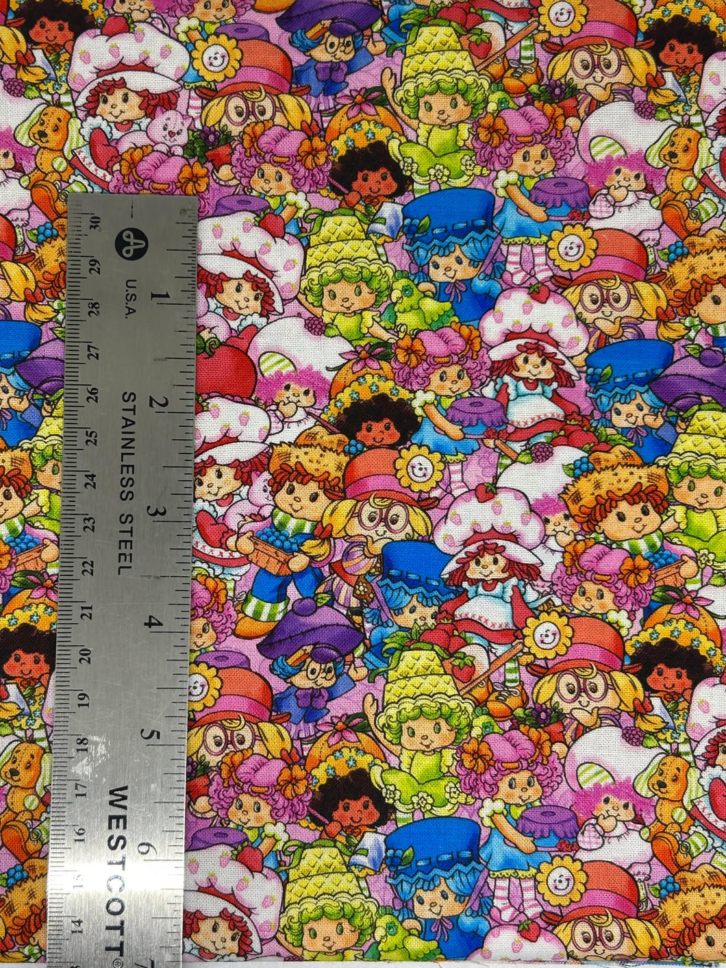 NEW  100% Cotton Strawberry Shortcake and Friends Collage Cotton Fabric