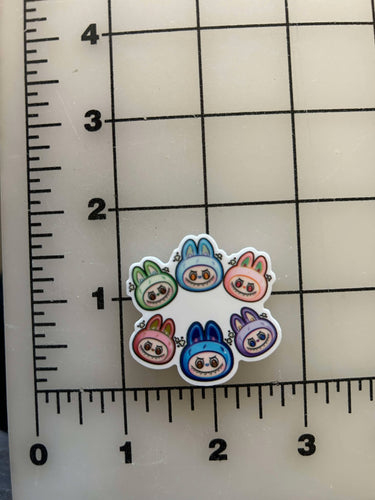 NEW Labubu POP MART Flatback Printed Resin