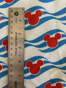 100% Cotton Disney Cruise Line Custom Print Fabric IN-STOCK