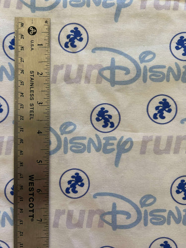 100% Cotton Run Disney Custom Print Fabric IN-STOCK