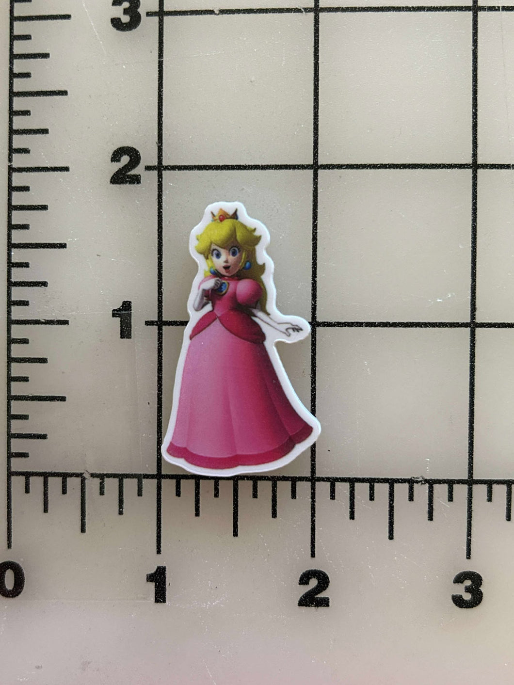NEW Super Mario Bros Princess Peach Flat back Printed Resin