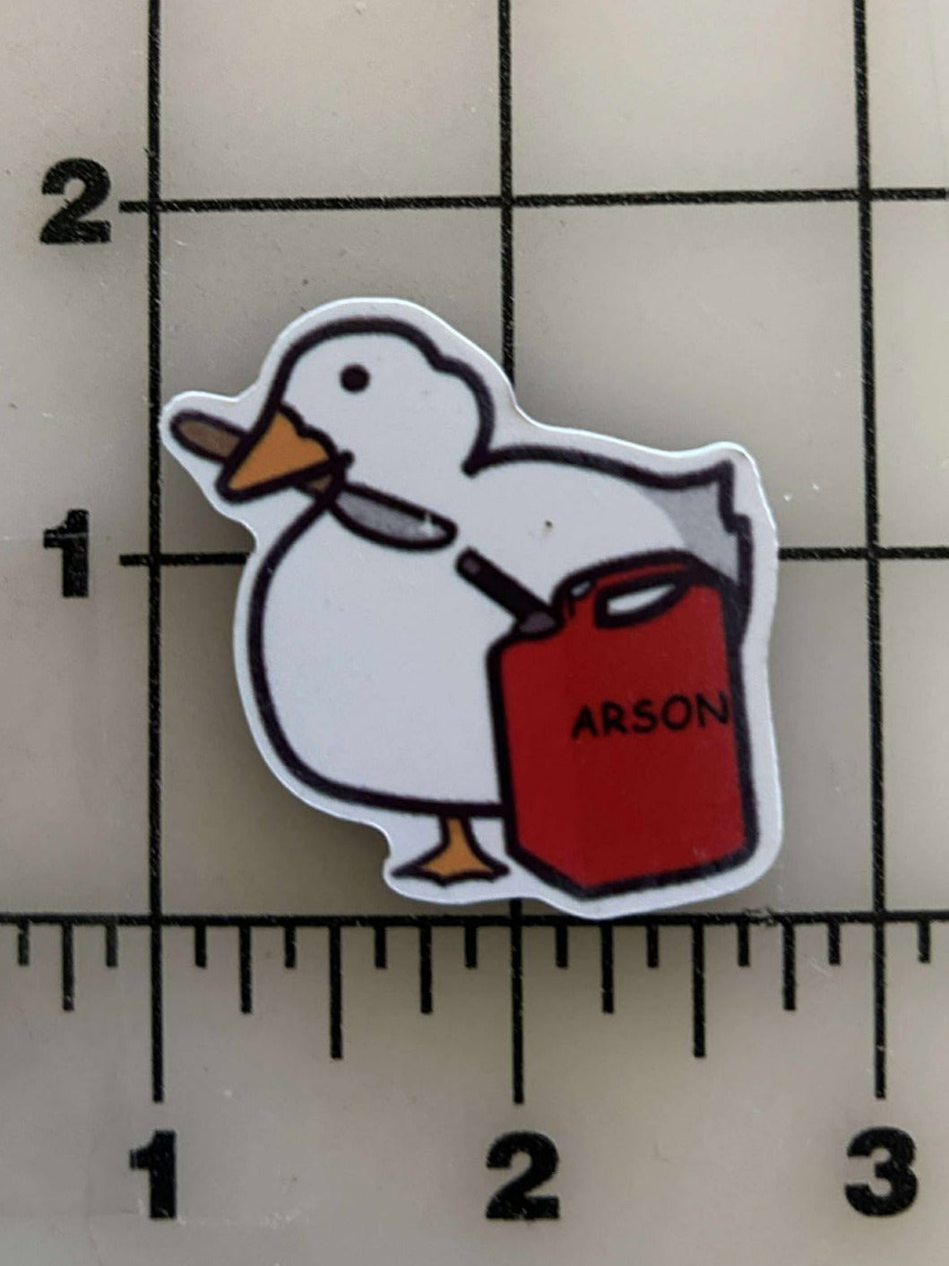 NEW Chaos Duck Flatback Printed Resin