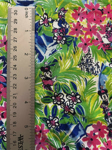 Custom Printed 100% Cotton Disney Minnie and Daisy Tropics Fabric