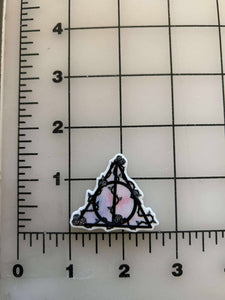 NEW Harry Potter Deathly Hallows symbol Flat Back Printed Resin