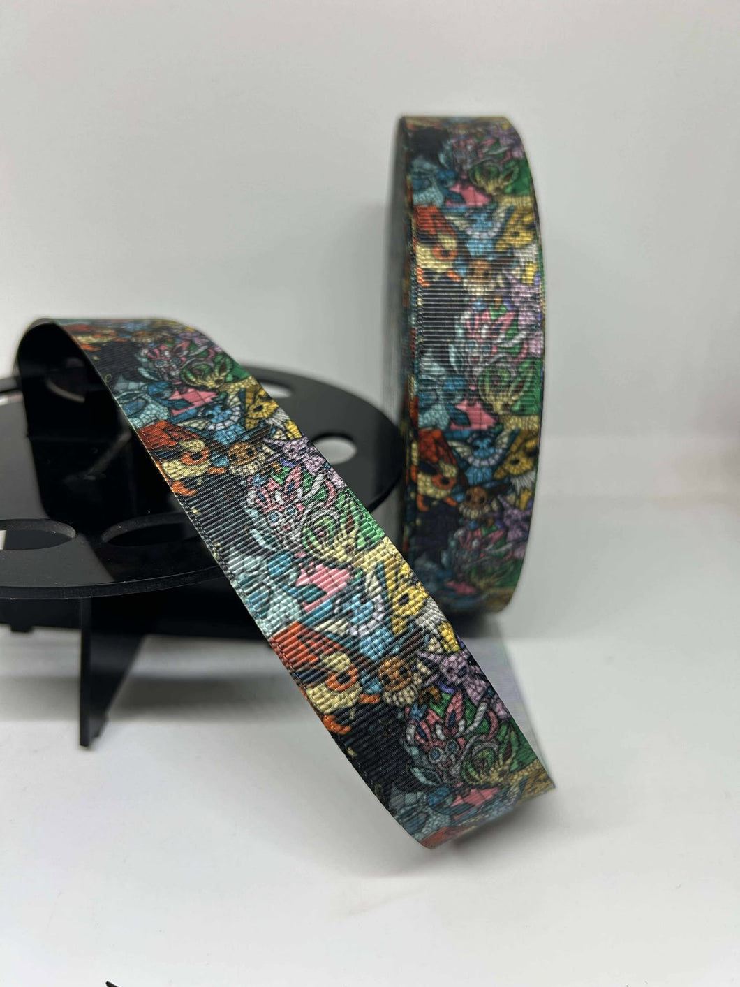 B-Grade Discounted Pokemon Evie Vertical Print Grosgrain Ribbon