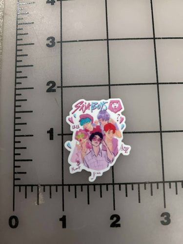 NEW K-Pop Demon Hunters Saja Boys Flat Back Printed Resin