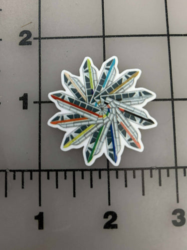 NEW Monorail Flower Flat Back Printed Resin