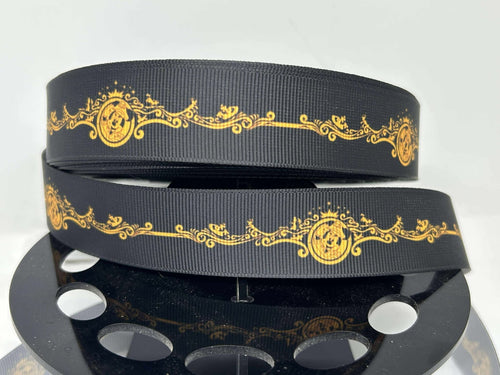 New 1 yard 1 inch Disney Cruise Line Bow Art Disney Destiny Grosgrain Ribbon