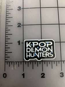 NEW K-Pop Demon Hunters Logo Flat Back Printed Resin