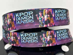 NEW 1 yard 1 inch K-Pop Demon Hunters Huntr/x  Grosgrain Ribbon