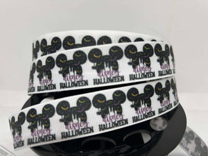 New 1 yard 1 inch Disney Halloween Print Grosgrain Ribbon