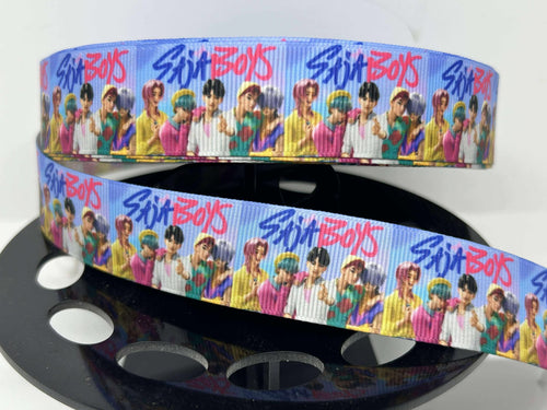 NEW 1 yard 1 inch K-Pop Demon Hunters Saja Boys Grosgrain Ribbon