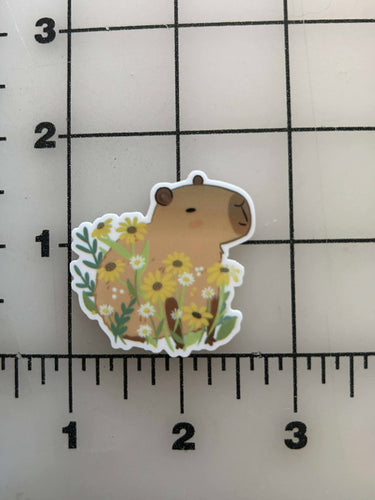 New Capybara Flat back Printed Resin