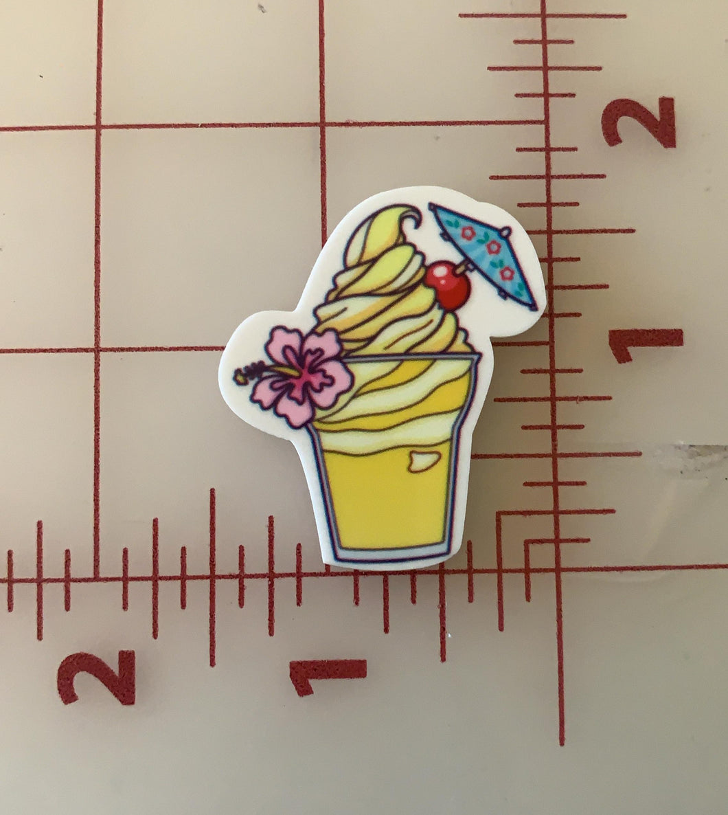 Dole Whip Float Flat back Printed Resin