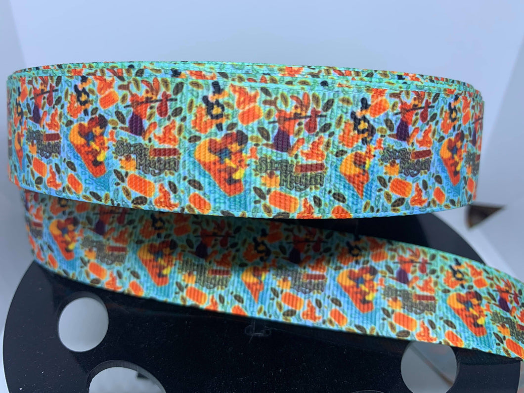 1 yard 1 inch Disney Parks Splash Mountain Grosgrain Ribbon