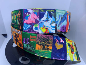 1 Yard 1 1/2 inch Attraction Posters Grosgrain Ribbon