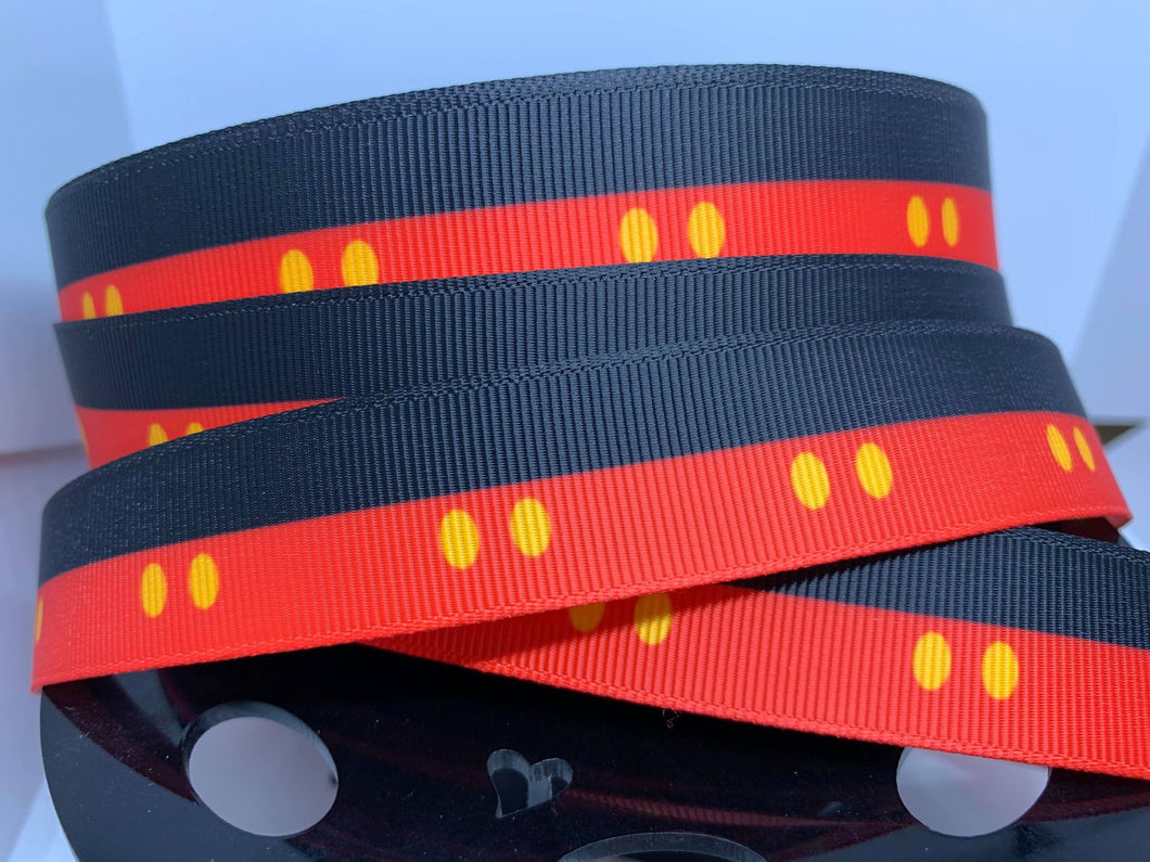 1 yard 7/8 Mouse Pants Grosgrain Ribbon